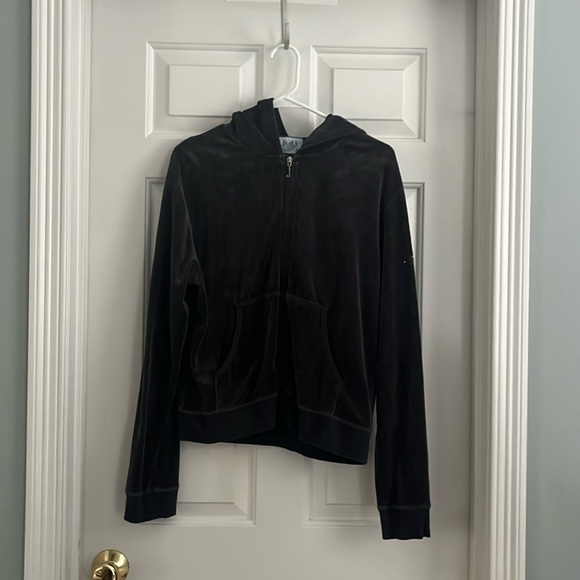 Vintage juicy couture track suit hoody dark charcoal xl - Picture 1 of 16